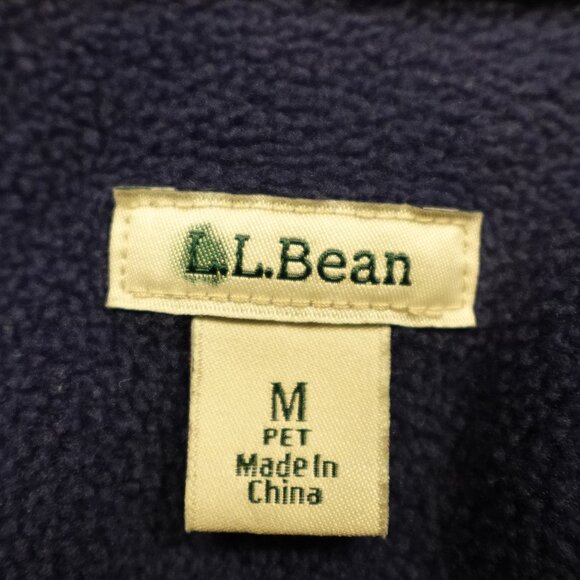 LL Bean Fleece-Lined Flannel Hoodie Plaid women's medium petite red navy - Picture 8 of 10